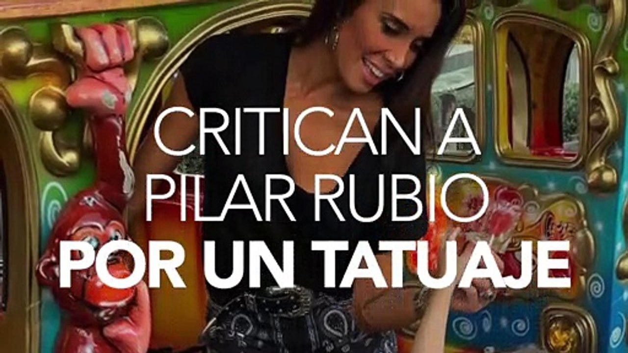 Pilar Rubio enseña un tatuaje de sus hijos y muchos la acusan de ser una mala madre