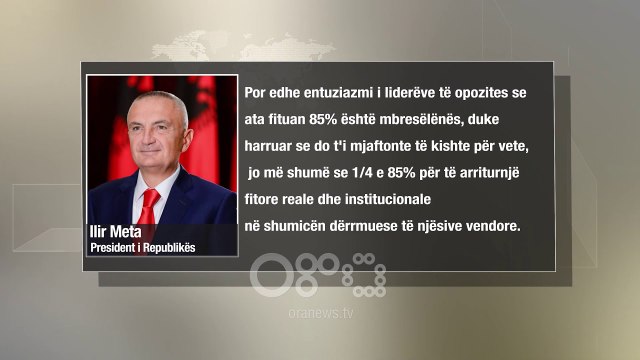 RTV Ora – Meta 'shuplakë' Ramës dhe Bashës: Po rrezikojnë integrimin