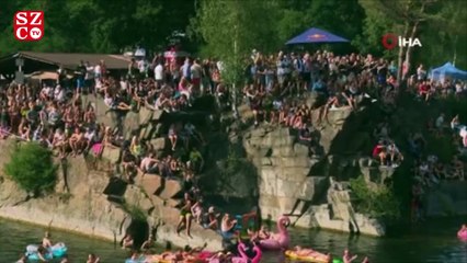 Yamaç dalışı şampiyonası renkli görüntülere sahne oldu