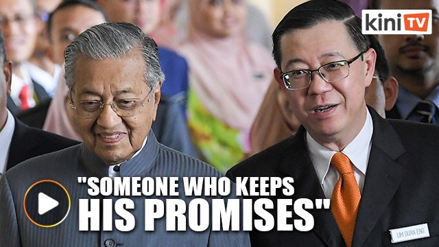 Guan Eng: Just like the Harapan government, Dr M will keep his promise