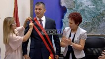 Report TV - Betohet në Prefekturën e Tiranës kryebashkiaku i ri i Vorës Agim Kajmaku