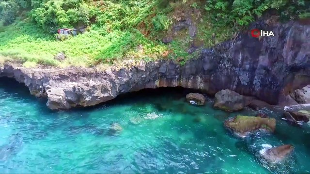 Görenleri Kendine Hayran Bırakan 'Deliklitaş' Havadan Görüntülendi