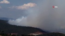 Bursa’da orman yangını 4 helikopter ve çok sayıda arazöz müdahale ediyor