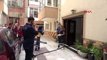 KARABÜK 6 katlı binadaki yangından Irmak bebeği kurtardılar