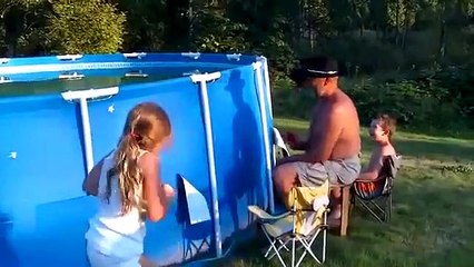 How To Empty Swimming Pool Redneck Style - AFV