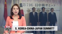 S. Korea-Japan-China summit in the works: Blue House