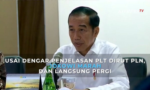 Begini Momen Jokowi Marah Usai Dengar Penjelasan Plt Dirut PLN Soal Mati Listrik…