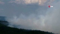Bursa'da orman yangını 4 helikopter ve çok sayıda arazöz müdahale ediyor