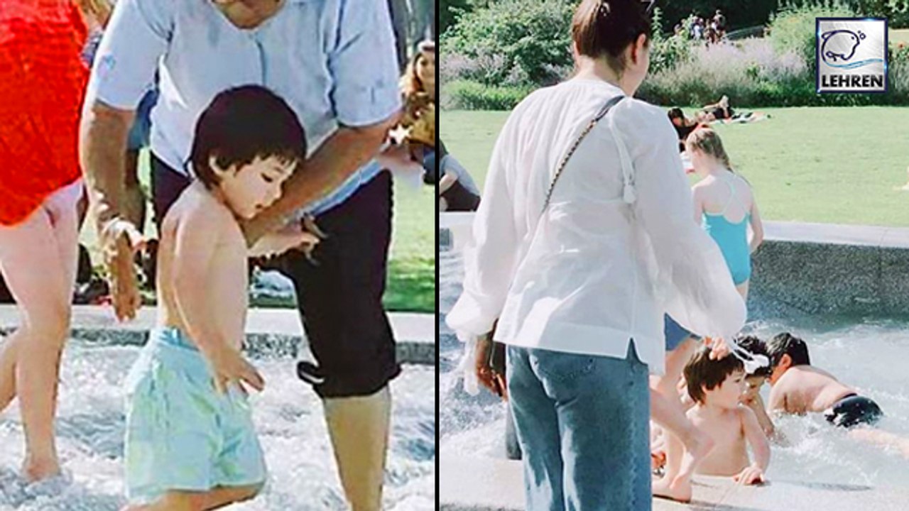Taimur Enjoys Pool Party With Mommy Kareena In London