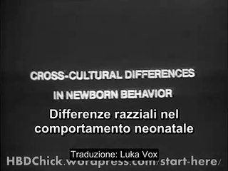 Differenze razziali nel comportamento neonatale