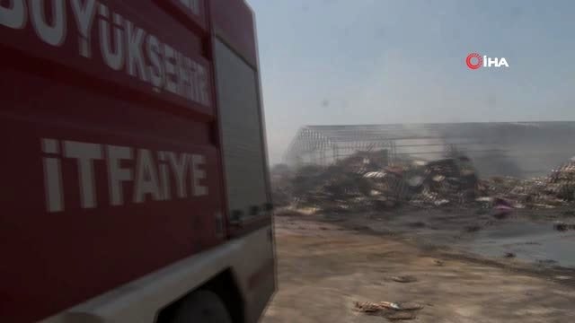 Denizli'deki yangının büyüklüğü gün ağarınca ortaya çıktı
