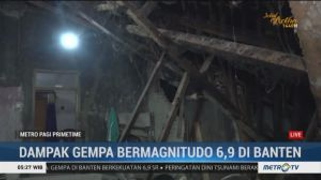 Akibat Gempa, Puluhan Bangunan di Pandeglang Rusak Parah