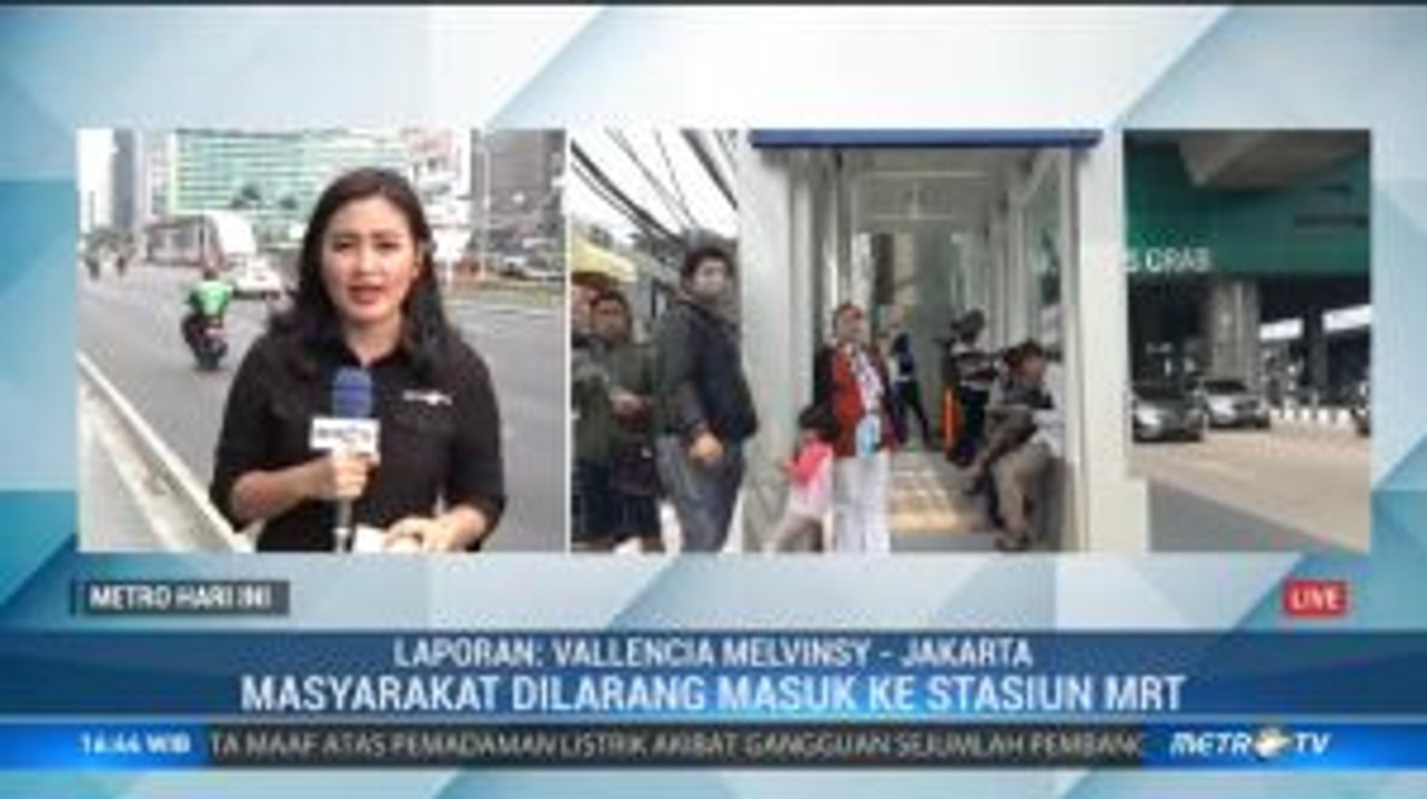 Hingga Saat Ini MRT Masih Belum Beroperasi Akibat Listrik Padam
