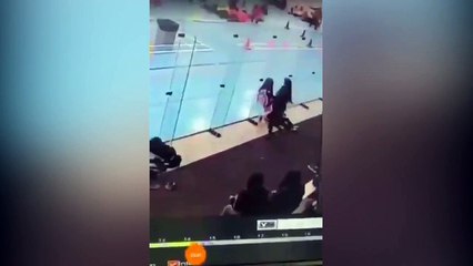 Sosyal medya bu videoyu konuşuyor: Zorlu cam engelini 4. denemede aştı!