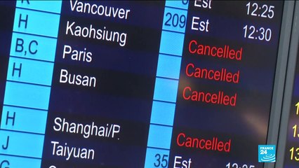 Hong Kong: Police clash with protesters as strikes paralyse city