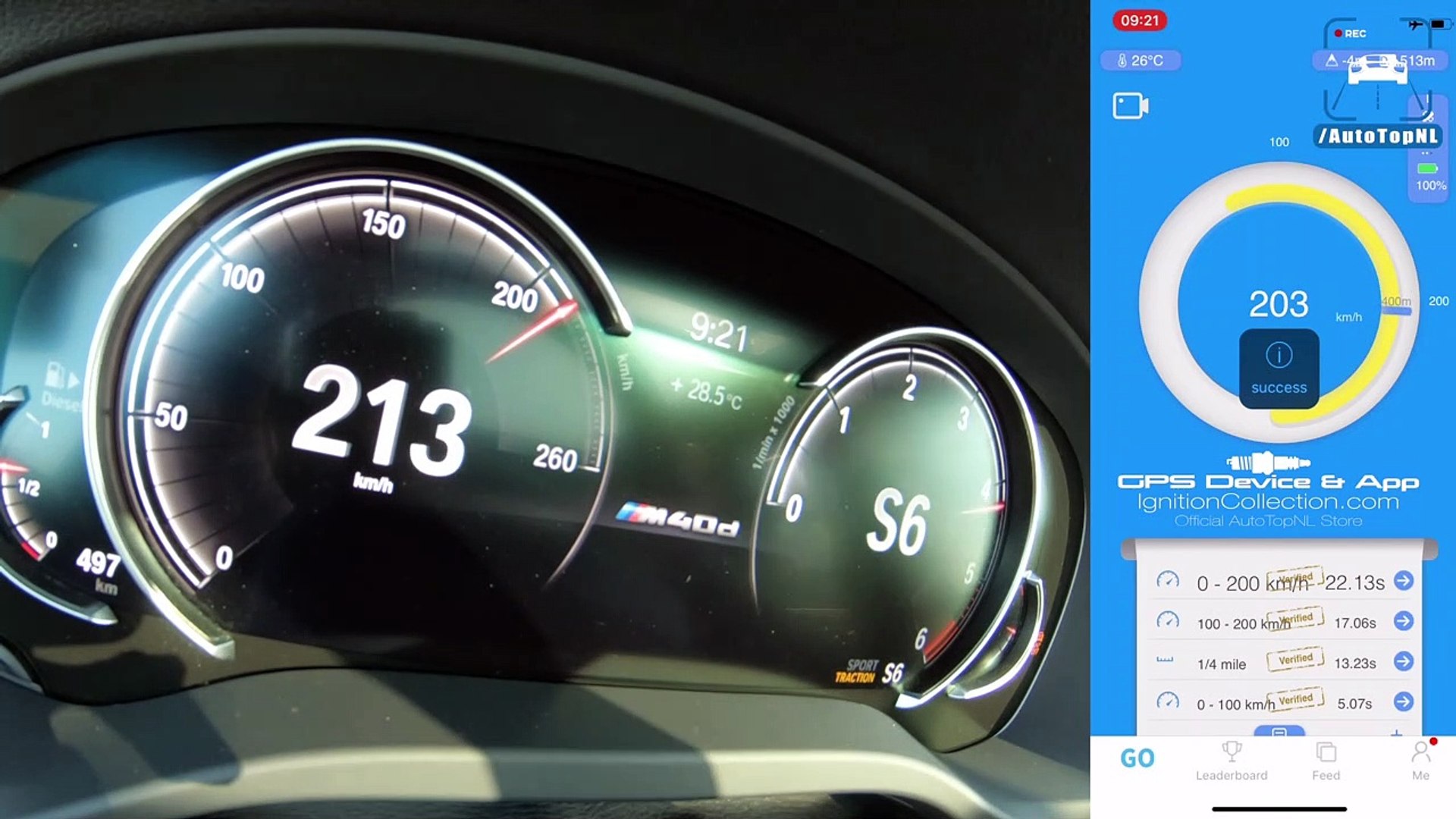 BMW X3 M40d ACCELERATION & TOP SPEED 0-259km/h by AutoTopNL