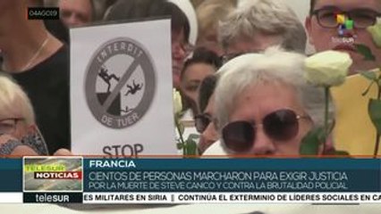 Franceses marchan contra la brutalidad policíaca