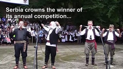 Serbian festival crowns longest moustache