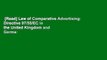 [Read] Law of Comparative Advertising: Directive 97/55/EC in the United Kingdom and Germa: