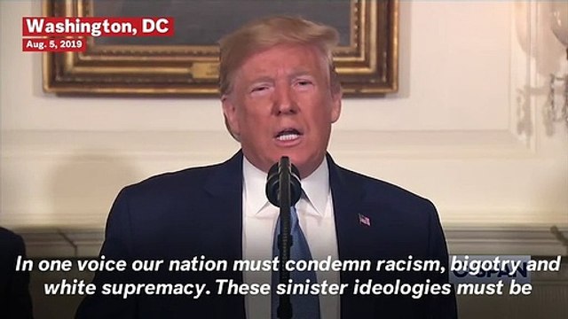 Trump Blames Video Games, Mental Health In Wake Of Mass Shootings, Condemns White Supremacy