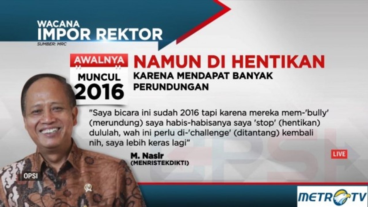 Rektor Kok Impor? (1)