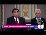 Miguel Barbosa asume la gubernatura de Puebla | Noticias con Yuriria Sierra