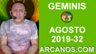 HOROSCOPO GEMINIS - Semana 2019-32 Del 4 al 10 de agosto de 2019 - ARCANOS.COM