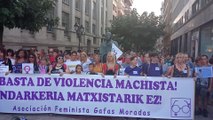 Cientos de personas se concentran en Bilbao contra la violencia machista