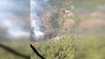 Bursa'da orman yangını 4 helikopter ve çok sayıda arazöz müdahale ediyor