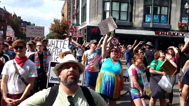 Protesters chant Close the Camps in protest against Trump's immigration policy