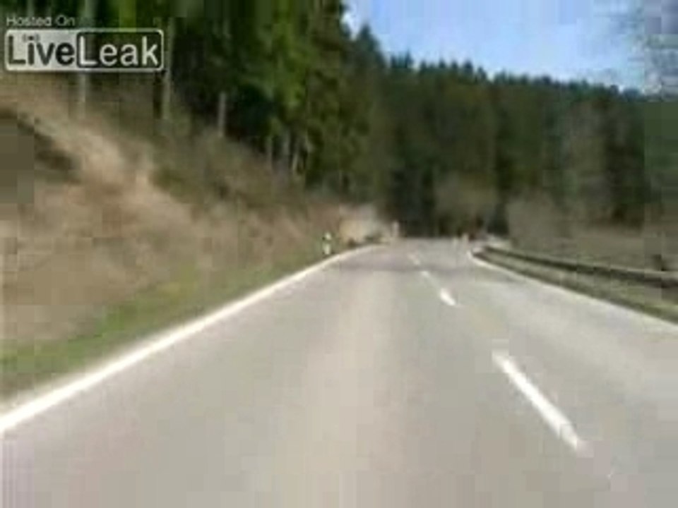 Chute vu de l'arrière