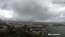 Timelapse of passing storm clouds over Naples, Florida