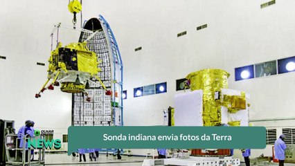 Sonda indiana envia fotos da Terra