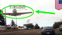 Pesawat mendarat darurat di jalanan Washington - TomoNews
