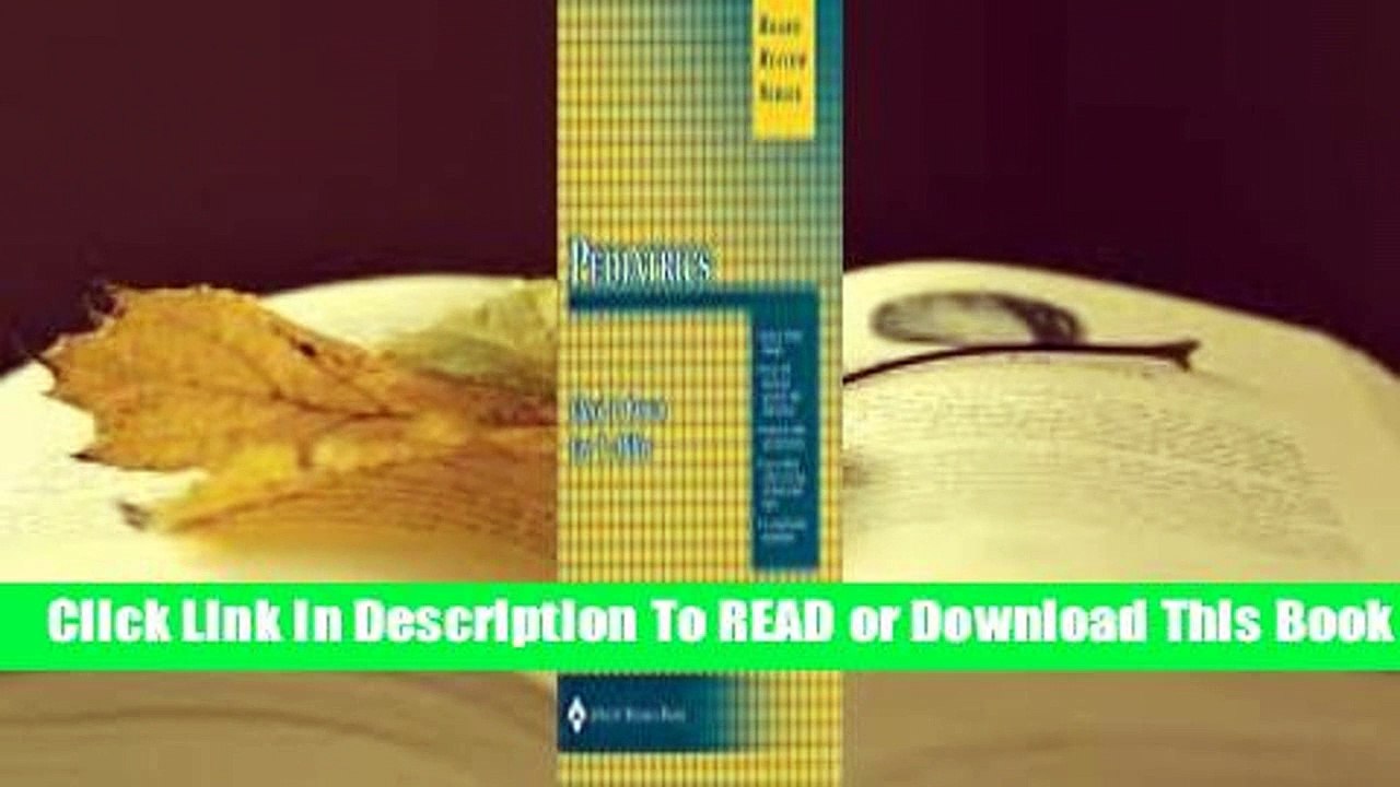 [Read] BRS Pediatrics  For Free