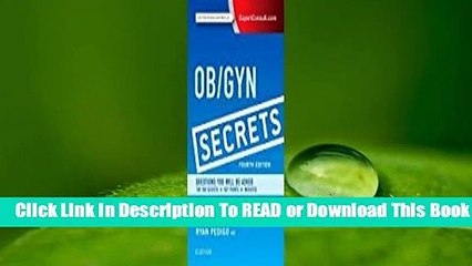Full E-book Ob/GYN Secrets  For Kindle