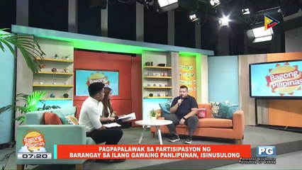 ON THE SPOT: Pagpapalawak sa partisipasyon ng barangay sa ilang gawain panlipunan, isinusulong