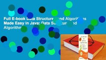 Full E-book Data Structures and Algorithms Made Easy in Java: Data Structure and Algorithmic