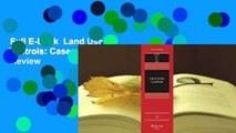 Full E-book  Land Use Controls: Cases and Materials  Review