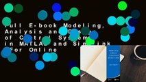 Full E-book Modeling, Analysis and Design of Control Systems in MATLAB and Simulink  For Online