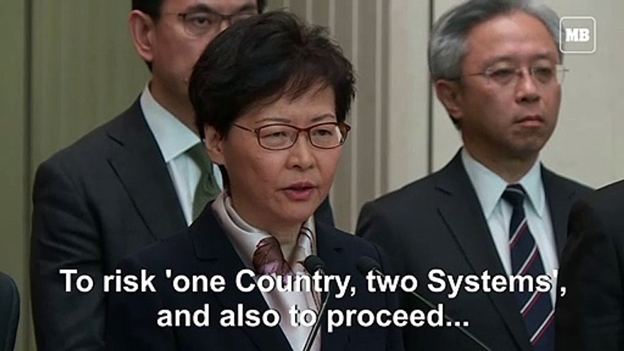 Hong Kong leader Lam says protesters trying to 'destroy' Hong Kong