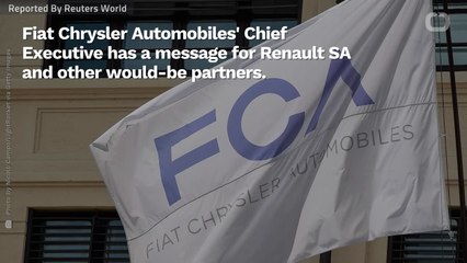 Fiat Chrysler CEO Says He'll Talk Alliances, But Is Happy To Go It Alone
