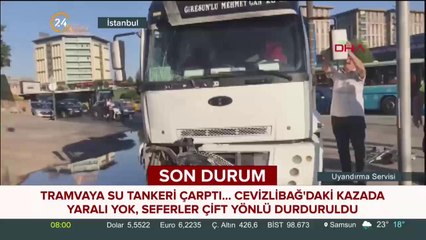 Tramvay seferleri durduruldu