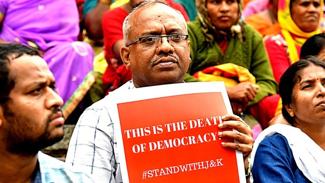 India's opposition accuses BJP government of 'murdering' democracy