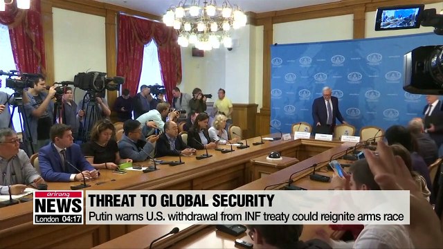 Putin warns U.S. withdrawal from INF treaty could reignite arms race
