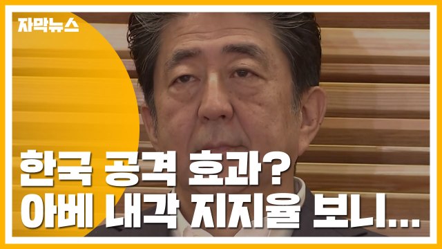 [자막뉴스] 한국 공격 효과? 아베 내각 지지율 보니... / YTN