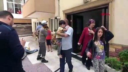 6 katlı binadaki yangından Irmak bebeği kurtardılar