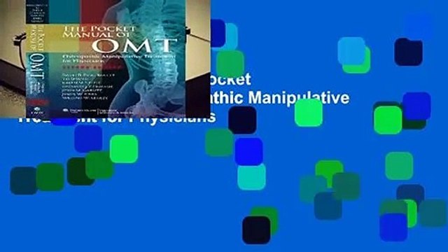 About For Books The Pocket Manual of OMT: Osteopathic Manipulative Treatment for Physicians