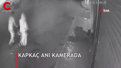 Kaptı ama polisten kaçamadı