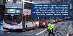 Edinburgh Lothian bus strikes explained